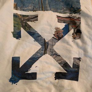 Off White Painting Zip-up Hoodie